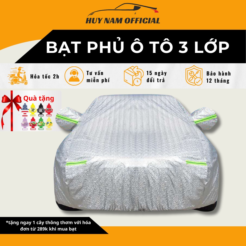Bạt Phủ Xe Ô Tô 3 Lớp Cao Cấp Review: Giá 319K, Có Tốt Không?
