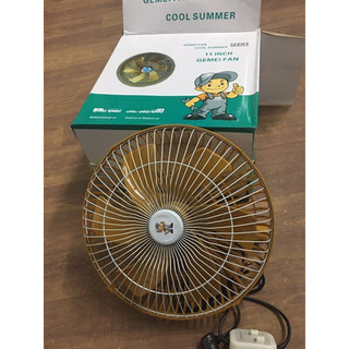 Quạt kẹp trên ô tô, xe hơi, xe tải, quạt kẹp vàng 6 cánh điện 12v và 24v.