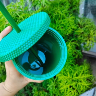 Ly Kim Cương 2 lớp Kèm Ống Hút 450ML - Hàng Tặng của hãng