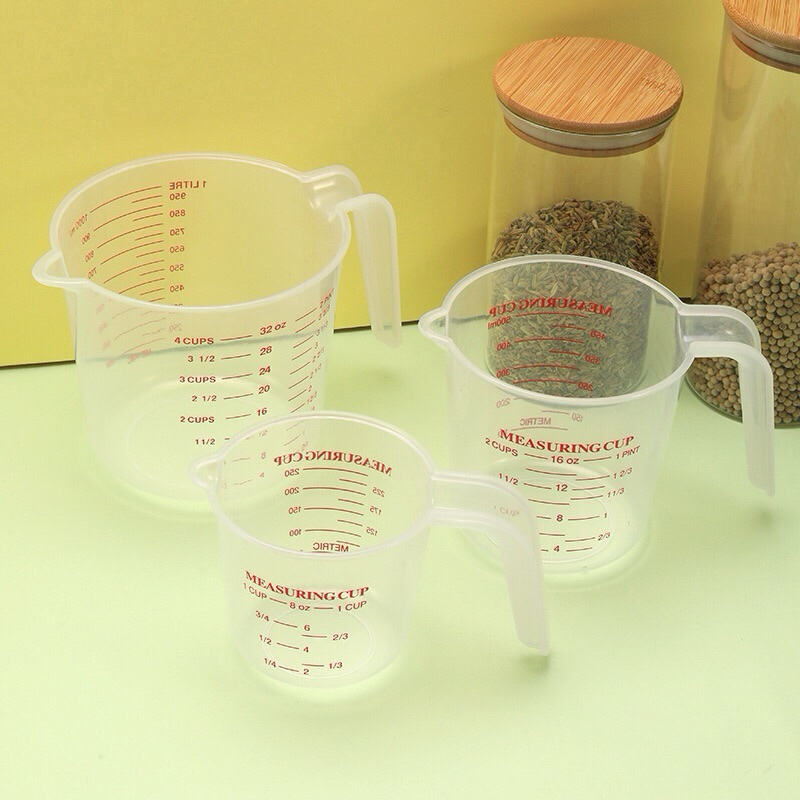 [Top Value] Bộ 3 ca đong nhựa Việt Nhật (6010) 3 dung tích 250-500-1000ml, ca đong định lượng có vạch chia