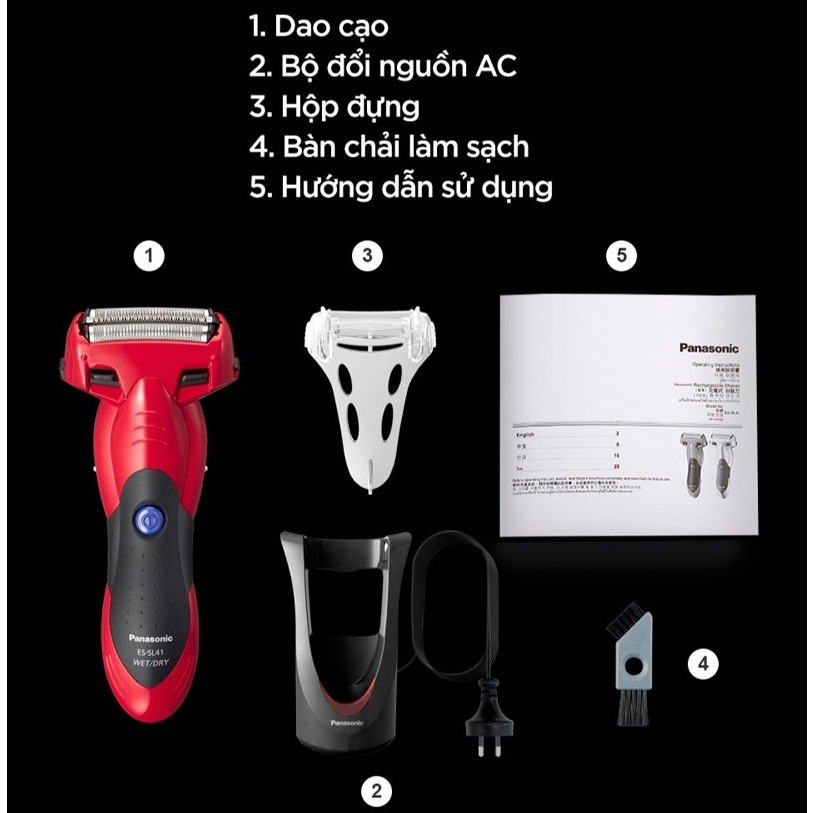 Máy Cạo Râu 3 Lưỡi Panasonic ES-SL41-R453 - Bảo Hành Chính Hãng 12 Tháng