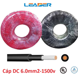cáp điện DC LEADER - PN TECH 4mm2 6 mm2 chuyên dùng điện năng lượng mặt trời