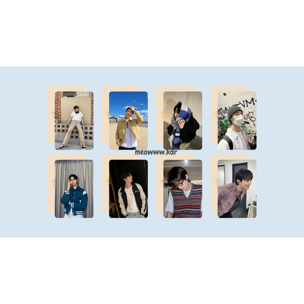 Set card bo góc và pola diễn viên Byeon Woo Seok phim Lovely Runner, Cõng anh mà chạy