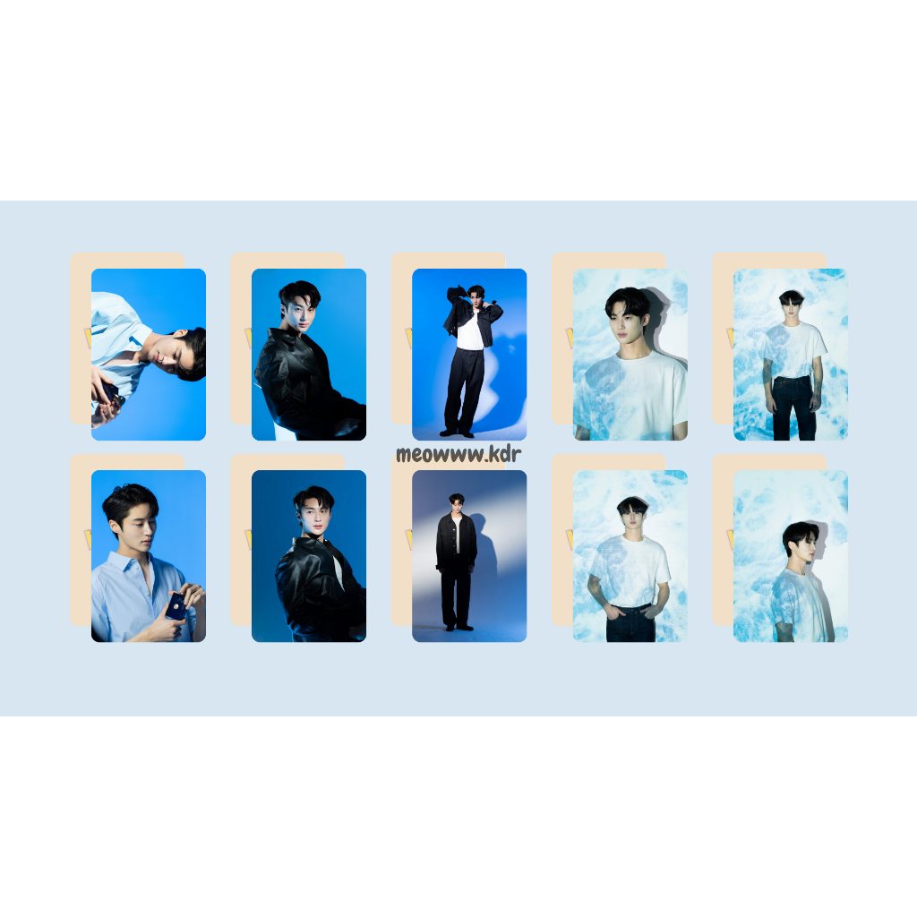 Set card bo góc và pola diễn viên Byeon Woo Seok phim Lovely Runner, Cõng anh mà chạy