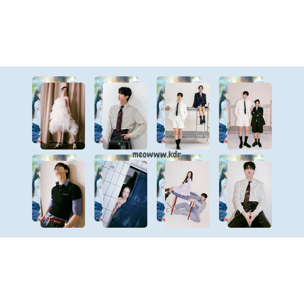 set card bo góc/pola phim Cõng Anh Mà Chạy-Lovely Runner diễn viên Kim Hye Yoon, Byeon Woo Seok