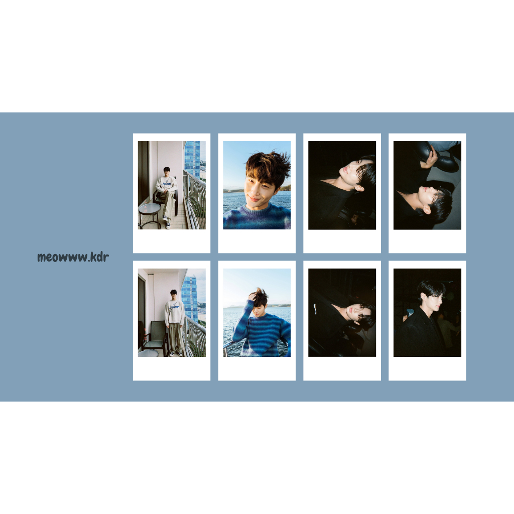 Set card bo góc và pola diễn viên Byeon Woo Seok phim Lovely Runner, Cõng anh mà chạy
