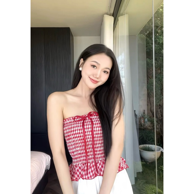 Áo quây ống nơ ngực bo chun co giãn siêu hot A205