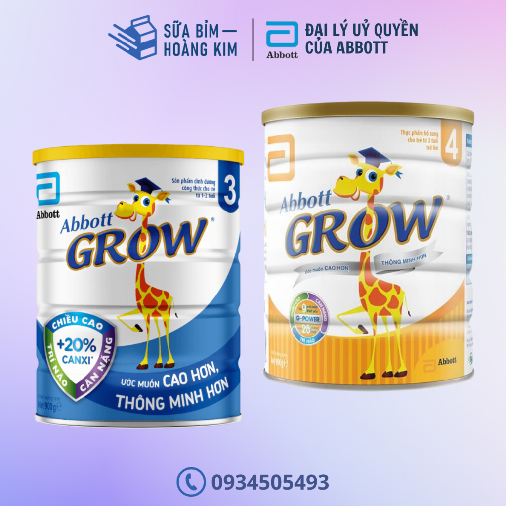 Sữa bột Abbott Grow 3 và 4 (G-Power) 900g | Shopee Việt Nam