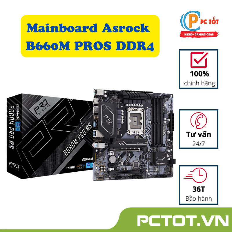 Bo mạch chủ Mainboard ASROCK B660M PRO RS (INTEL B660, SOCKET 1700, M ...