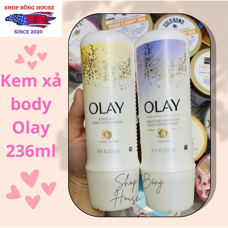 [BILL MỸ] KEM XẢ BODY OLAY NIGHTTIME RINSE OFF BODY CONDITIONER 236ML