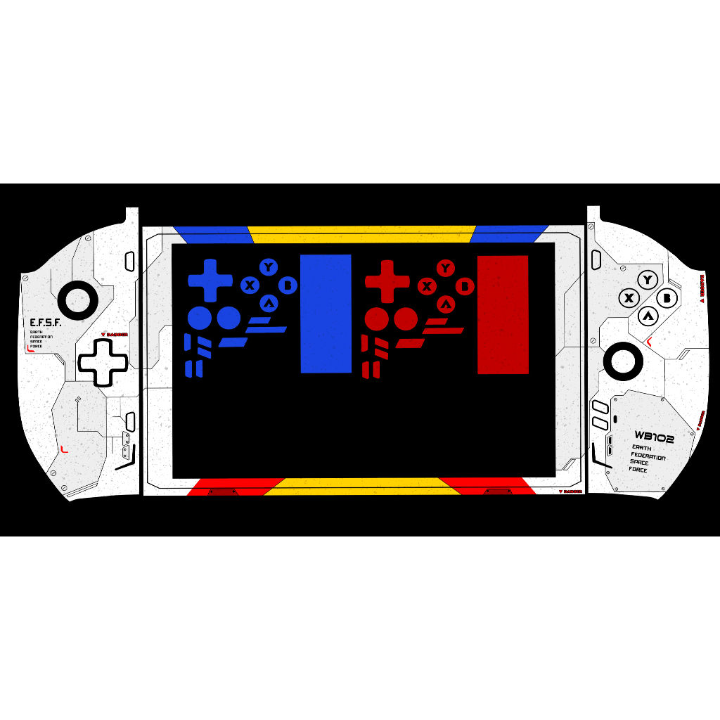 Skin dán One X Player 2 Pro mẫu Gundam (có custom theo ý thích, đã cắt sẵn chi tiết) | OneXPlayer