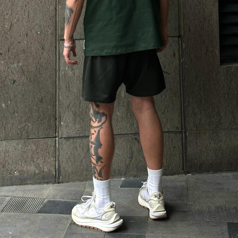 Quần Nỉ Ngố Nam Họa Tiết Chữ DGUK Mặt Trời Jayzey Short Thun Đùi Dày Dặn Có Túi Kết Hợp Dây Rút