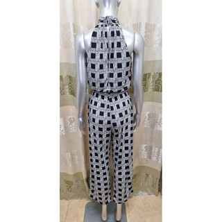 Jumpsuit ca rô cổ cao En Focus Studio