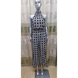 Jumpsuit ca rô cổ cao En Focus Studio