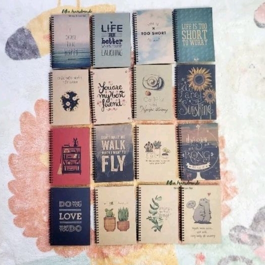 Sổ Tay HandMade Vintage Bìa Cứng- Khổ A5 - Giấy Kraft | Shopee Việt Nam