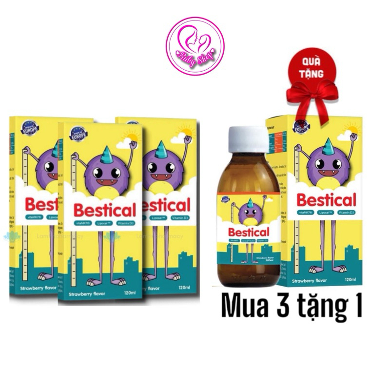 S7 [mua 3 Tặng 1] Canxi Sinh Học Bestical 120ml Bổ Sung Canxi Và