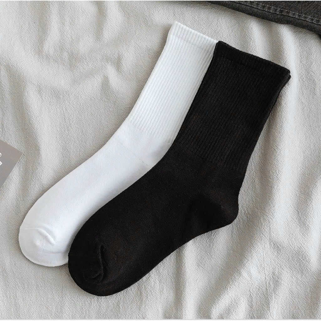 Tất nữ cổ cao dáng trơn chất cotton mềm mịn khử mùi an toàn chống hôi chân 197