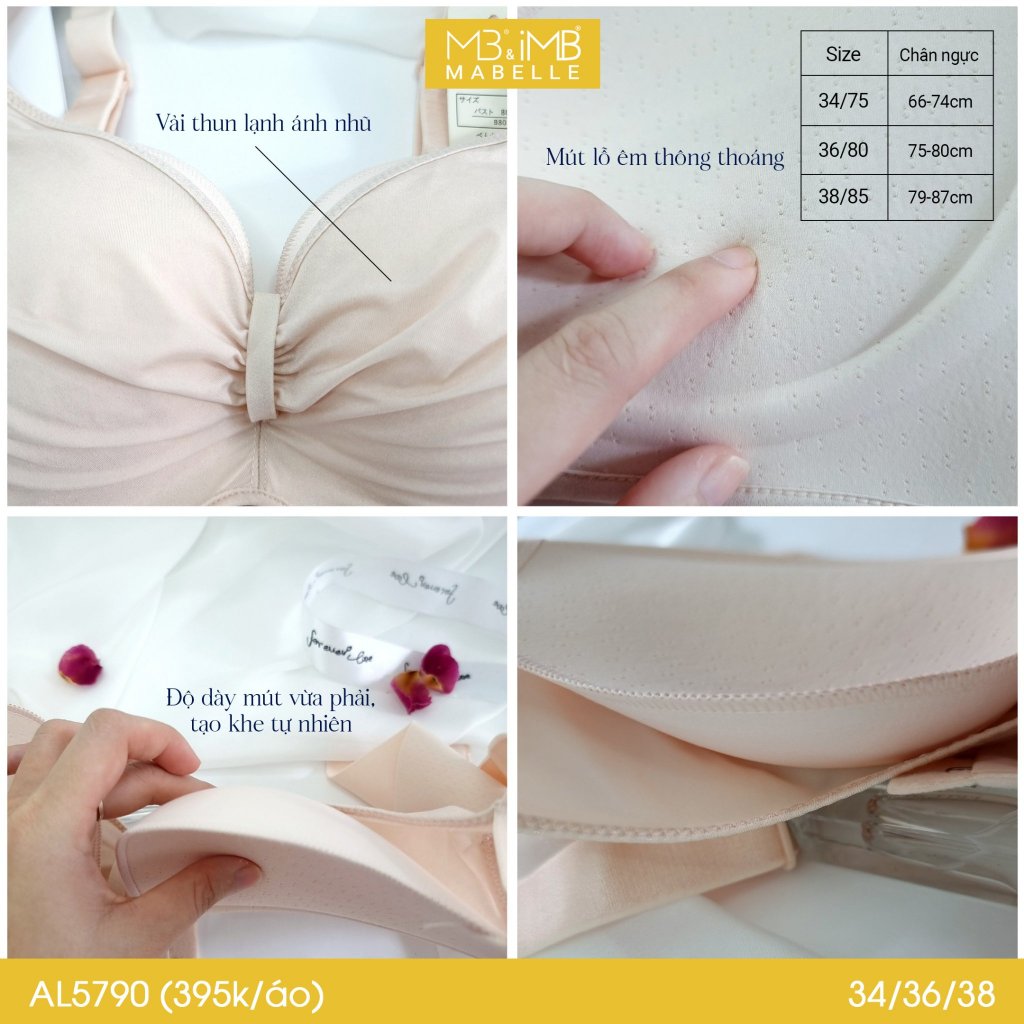 Áo Ngực Siêu Mềm Mịn, Tạo Khe Tự Nhiên, Hạn Chế Mỡ Lưng, Nách Cho Chị Em