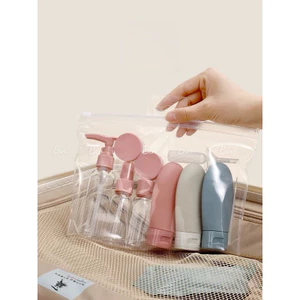 Bộ Chiết Mỹ Phẩm 11 Lọ Du Lịch Chống Rò Rỉ Tiện Dụng Kèm Túi Đựng