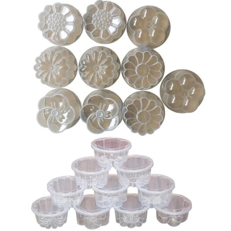 Combo 100 khuôn làm bánh,,rau câu ,Flan có nắp đậy Hofaco HPB110