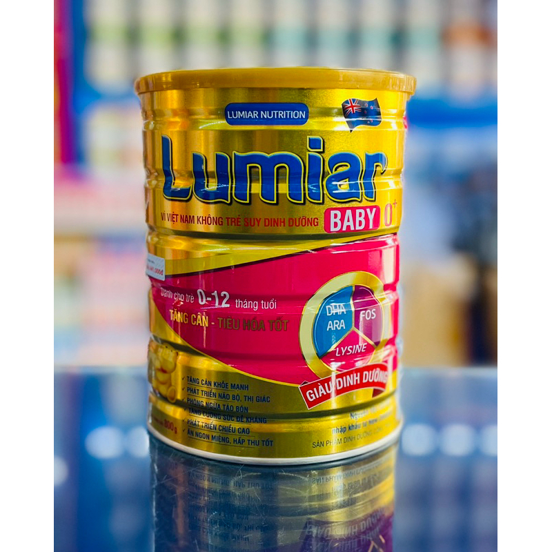 Sữa Bột Lumiar Baby 0+/1+ Tăng cân nhanh, tiêu hóa khoẻ (850g)