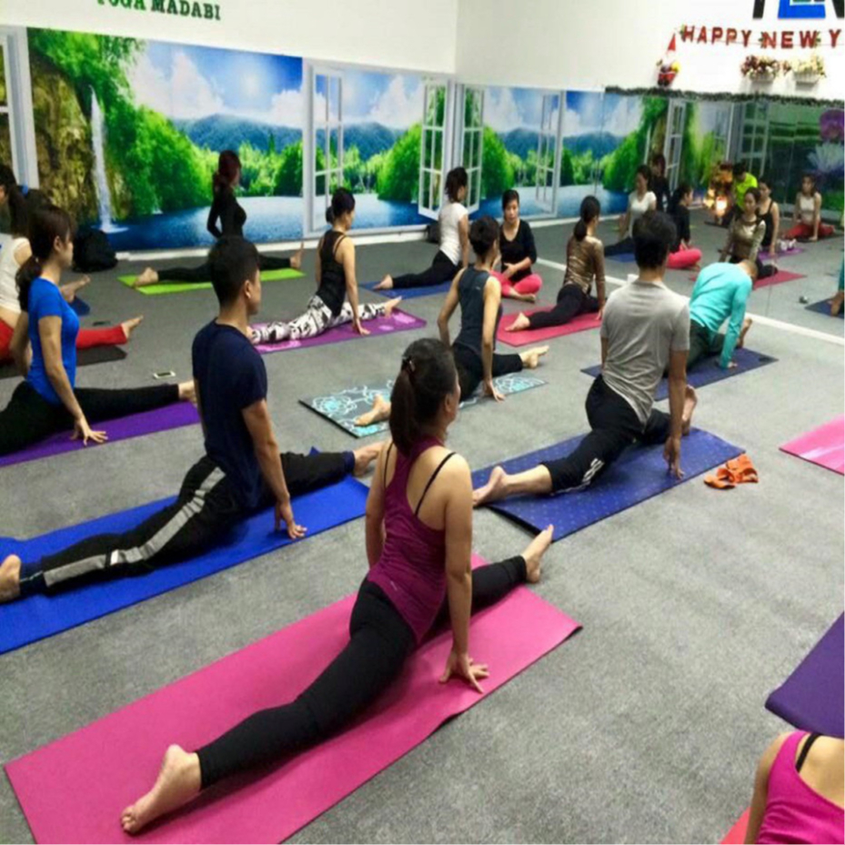 Thảm Tập yoga PTLUXURY chống trượt 2 lớp dày chất liệu cao su non TPE cao cấp [ HÀNG TỐT ]