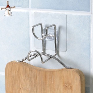 Móc Dán Tường Treo Chậu, Thau , Thớt, Đồ dùng phòng tắm, Nhà bếp - Inox thép không gỉ keo dính siêu chắc