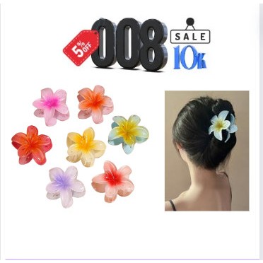 Kẹp tóc hoa sứ hoa ly iLita kẹp càng cua đẹp cho nữ đẹp hottrend nhiều màu sắc phong cách Hawaii, cặp búi tóc cute