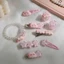 Set 2 Kẹp Tóc Hình Đám Mây / Ngôi Sao / Đám Mây Màu Hồng Xinh Xắn Cho Nữ K303