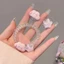 Set 2 Kẹp Tóc Hình Đám Mây / Ngôi Sao / Đám Mây Màu Hồng Xinh Xắn Cho Nữ K303