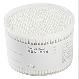 hộp 500 tăm bông thân gỗ dùng cho hàng cắt tóc , spa , gia đình