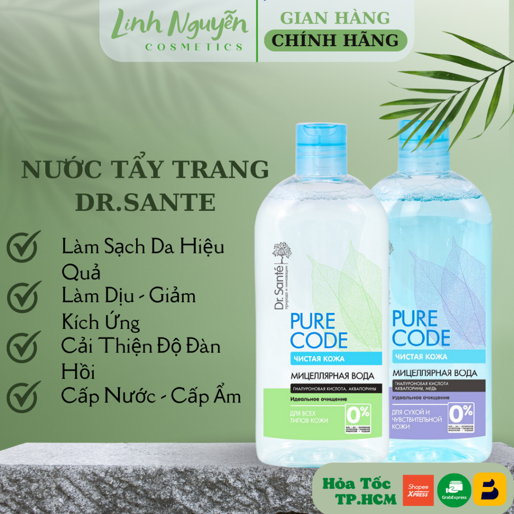Nước Tẩy Trang Micellar Dr.Sante Pure Code 500ml - Nhập Khẩu Chính Hãng ...
