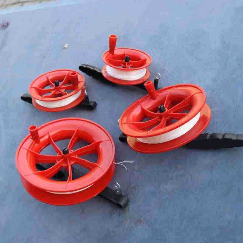 Dây diều 50m100m có bánh xe quay đơn giản, tay cầm dài dễ sử dụng D003