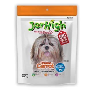 Bánh thưởng cho chó JerHigh Stick nhiều hương vị với bịch lớn 400G.