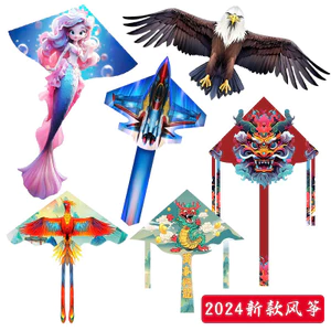 Diều mẫu mới 2024 nhiều loại, diều in 3D nét dễ bay, diều trẻ em người lớn D002