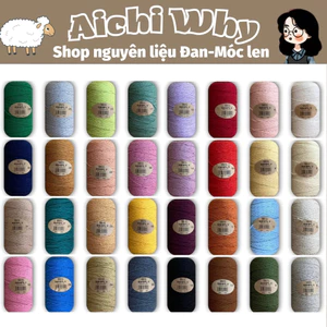 Sợi simply cotton móc túi xách, túi tote, mũ nón lên dáng cứng cáp, chắc chắn, tự nhiên