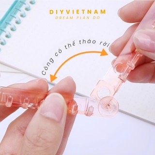 [MUA 5 SẢN PHẨM TẶNG GIẤY MÀU B5]CÒNG RỜI NHỰA CỨNG MÀU THẠCH NHIỀU LỖ A4/B5/A5/A6/A7