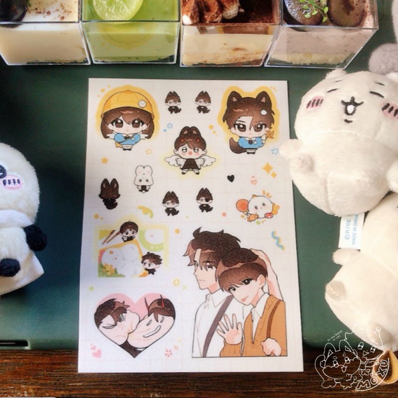 Hình dán/ Sticker cán kim tuyến A6 ORV (Toàn Trí Độc Giả - Yoo ...