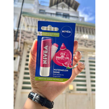 [Bill Úc] Son dưỡng chuyên sâu Nivea Lip Watermelon Shine Limited Edition 4.8g.hương dưa hấu