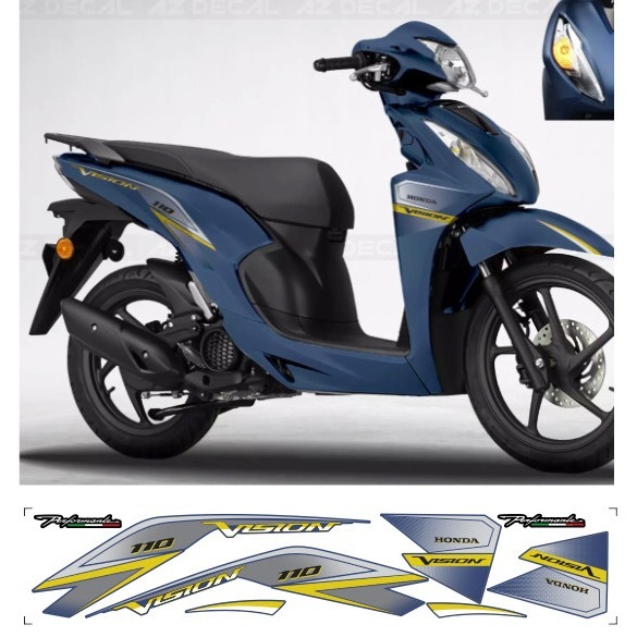 Tem rời VISION cao cấp chất liệu in 3 lớp PPF chống nước không phai màu .