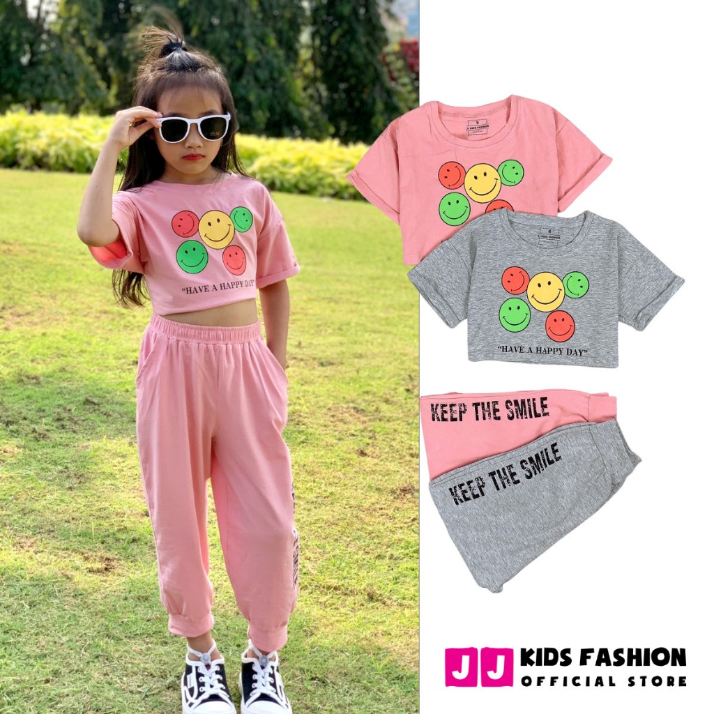 Bộ Cộc Tay Bé Gái Vải Cotton In Hình Dễ Thương – Quần Áo Trẻ Em | JJ Kids Fashion