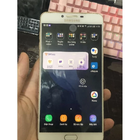 samsung c9 pro 2 sim 2 sóng cũ ram 8gb, bộ nhớ 64gb ngon, full chức năng như hình