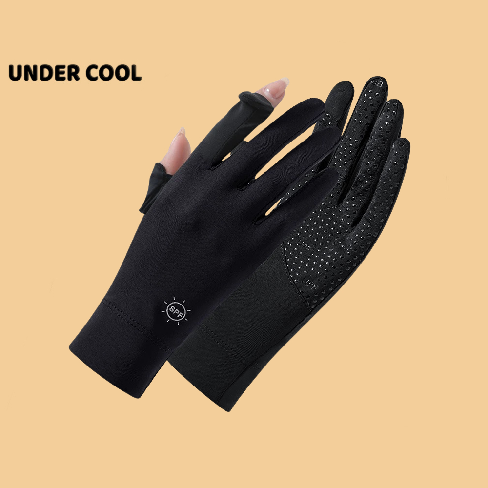 Găng Tay Ngắn Chống Nắng UNDERCOOL Hở Ngón Chống Trượt Chống Tia UV UPF50+ Nhiều Màu GT01