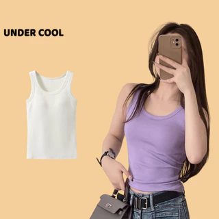 Áo Thun Nữ Ba Lỗ UNDERCOOL Cotton Kèm Mút Đệm Ngực Nhiều Màu Sắc ABL03