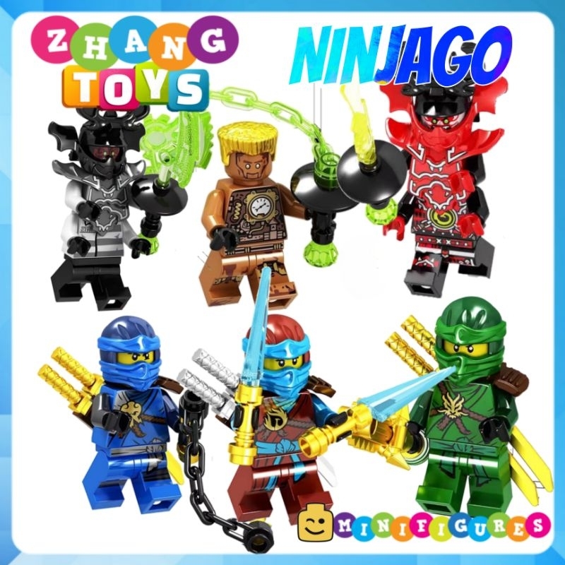 Đồ chơi Xếp hình Ninjago season 7 Nya Echo Zane Jay General Kozu Lloyd ...