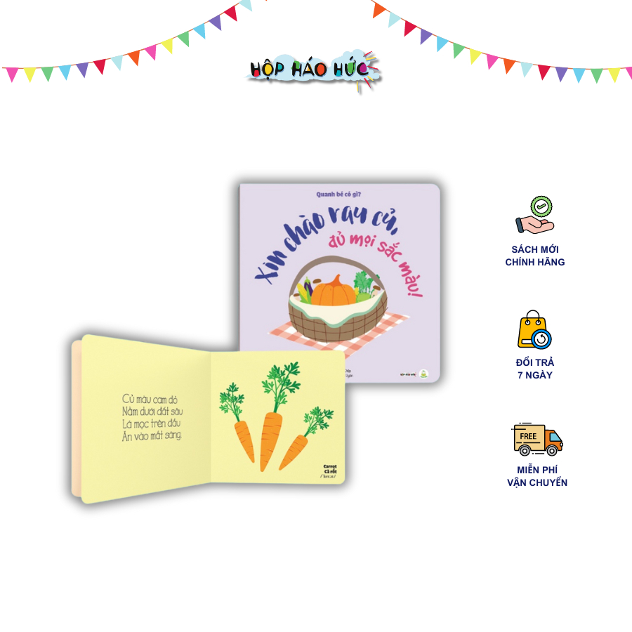Ảnh Bộ sách thơ Quanh bé có gì Hộp Háo Hức cho bạn nhỏ 0-3 tuổi, giúp dễ dàng ghi nhớ, bắt chước, nâng cao vốn từ vựng 4