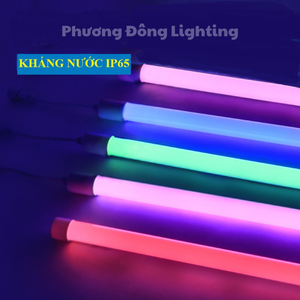 COMBO 2 Bóng Đèn LED nhựa T8 - nhiều màu - chuyên decor, trang trí, đèn hắc - Cắm điện 220V 1,2 mét