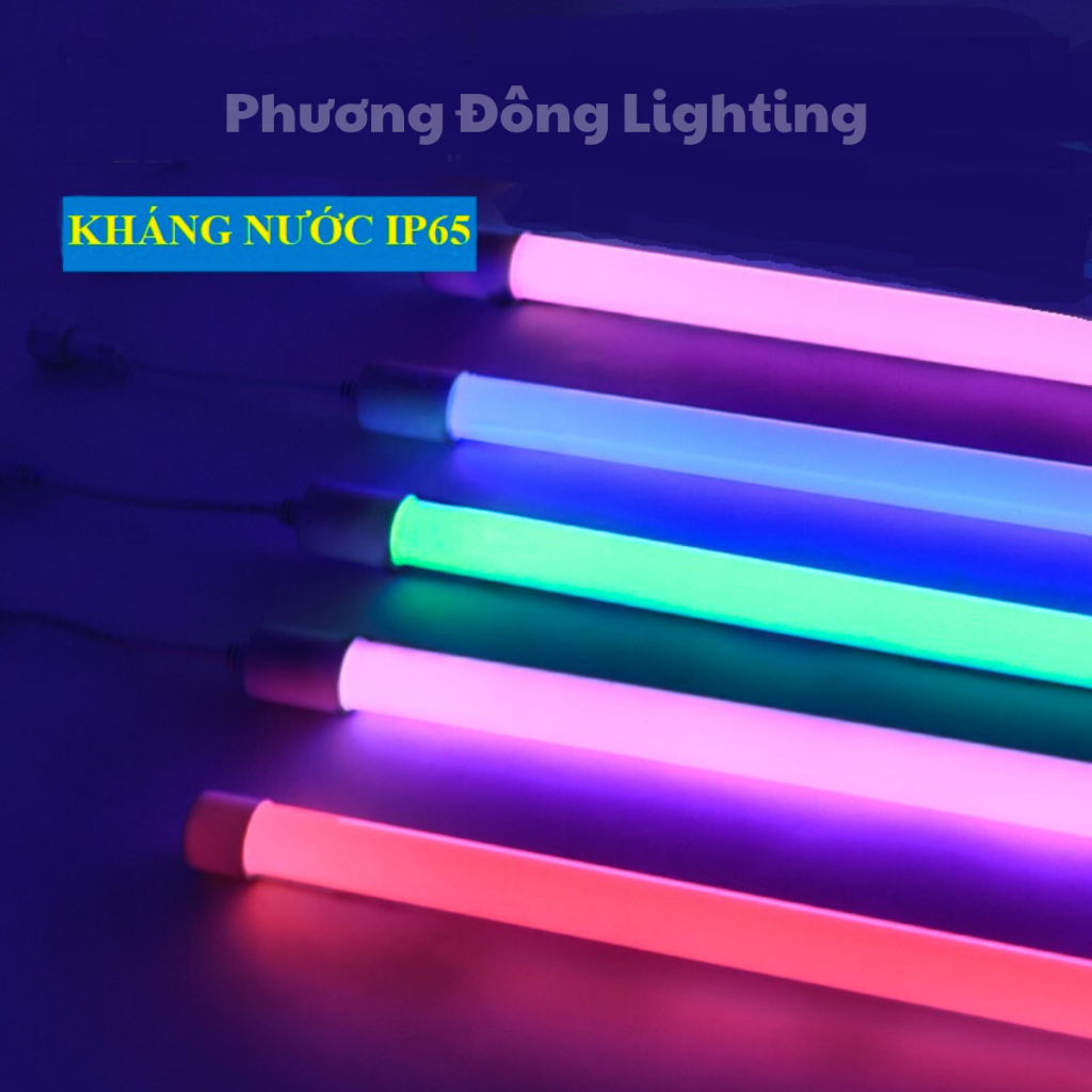 Bóng Đèn LED nhựa T8 - nhiều màu - chuyên decor, trang trí, đèn hắc - Cắm điện 220V 60cm