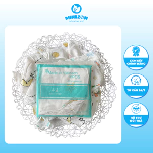 Set 10 Khăn Sữa Aden Sợi Tre Mẫu Mới Siêu Mềm Mịn Cho Bé | Minizon Kids