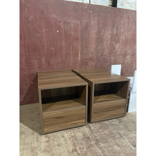 tủ đầu giường gỗ mdf màu nâu óc chó 40x31x41 [giao mỗi đơn 1 chiếc]